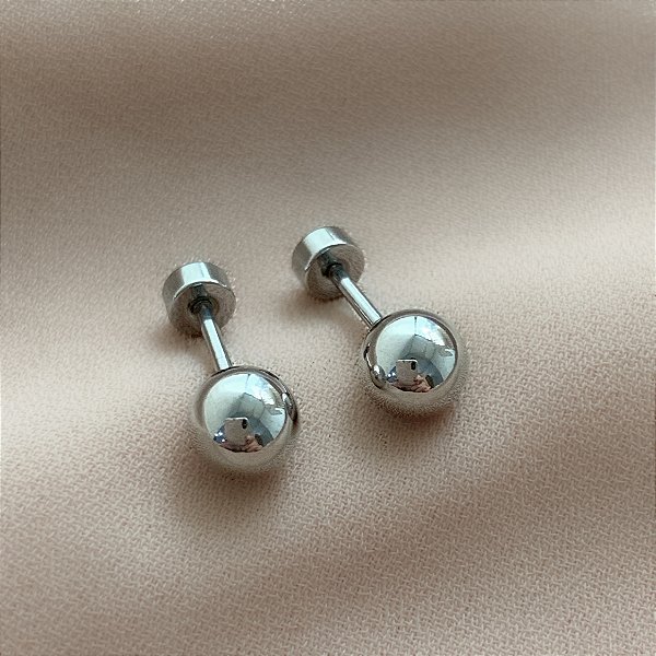 BRINCO BOLINHA TARRAXA ROSCA AÇO 316L⭐️