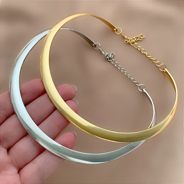 COLAR ARO LARGO BOLEADO BIJU