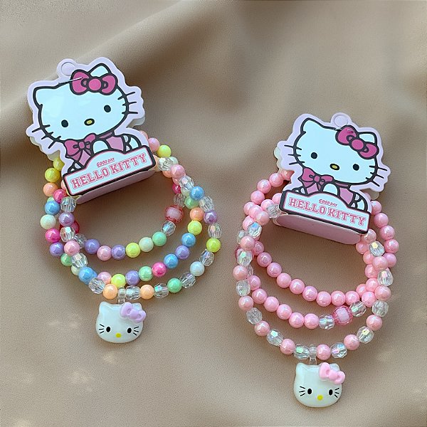 PULSEIRA KIT MIÇANGAS PINGENTE GATINHA BIJU