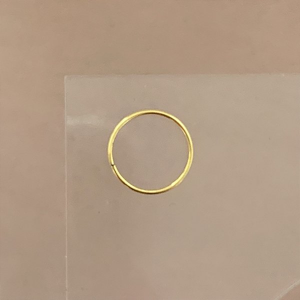PIERCING NARIZ ARGOLINHA 10MM AÇO 316L FOLHEADO A OURO 18K SEMIJOIA PARA ATUALIZAÇÃO⭐️