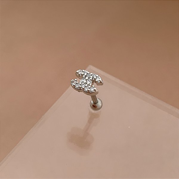 PIERCING TRÁGUS / CARTILAGEM INSPIRATION ZIRCÔNIAS 6MM HASTE AÇO 316L FOLHEADO A RÓDIO SEMIJOIA PARA ATUALIZAÇÃO⭐️