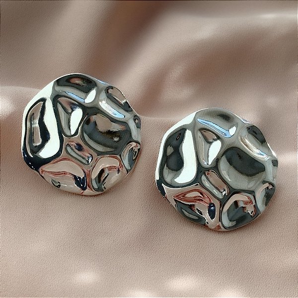BRINCO REDONDO MARTELADO AÇO 316L⭐️