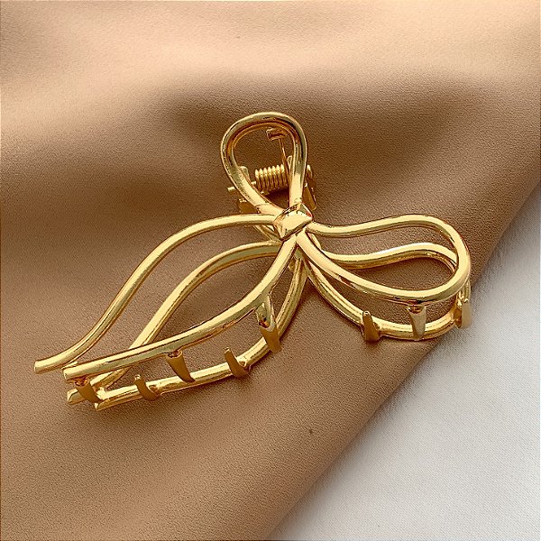 PRESILHA LAÇO DE FITA P DOURADO BIJU