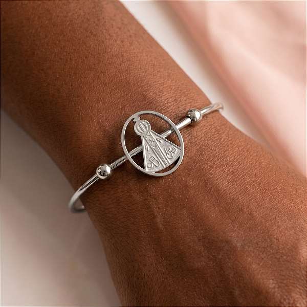 PULSEIRA/BRACELETE FIO NOSSA SENHORA AÇO 316L⭐️