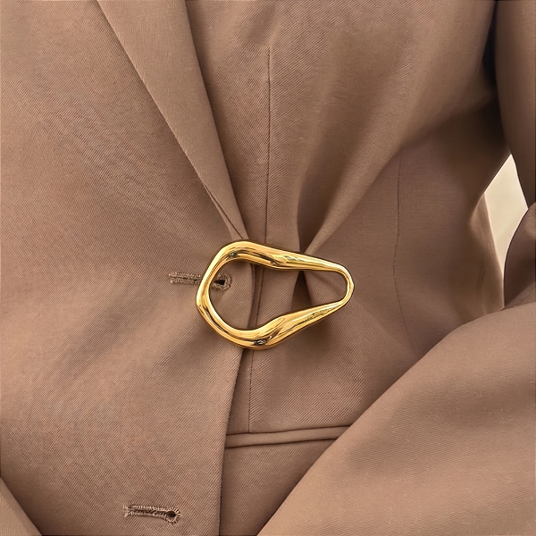 BROCHE FIVELA ORGÂNICA BIJU