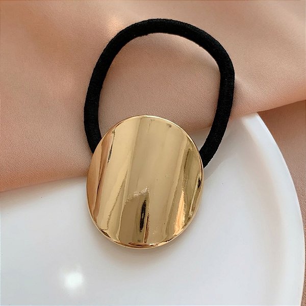 ELÁSTICO EAR CUFF REDONDO BOLEADO METAL DOURADO
