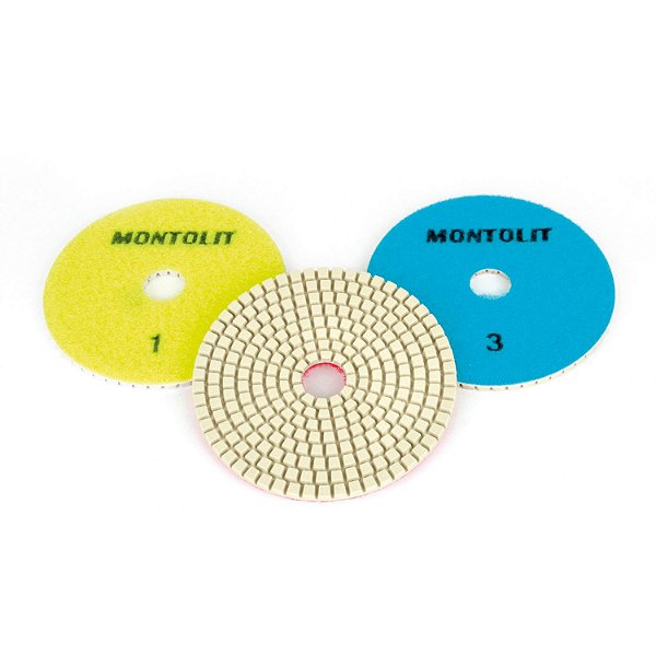 Kit Discos para Polimento Pads 3 Discos Montolit