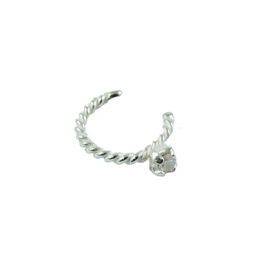 Brinco cartilagem fio torcido