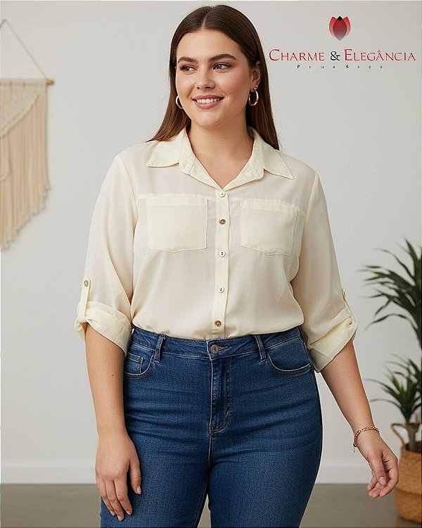 Camisa de Chiffon - Ref 52.11