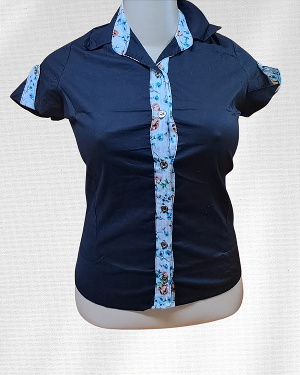 Camisa de tricoline com elastano - Ref 51.21