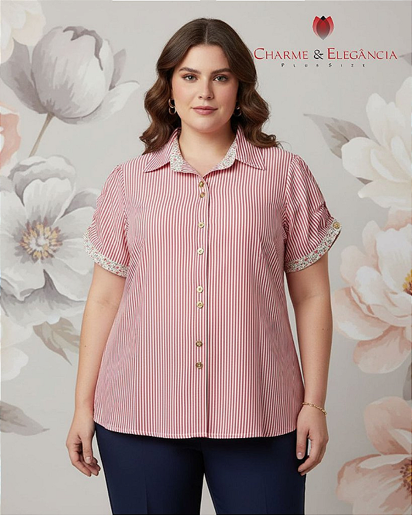 Camisa Tricoline com Elastano - Ref 52.05
