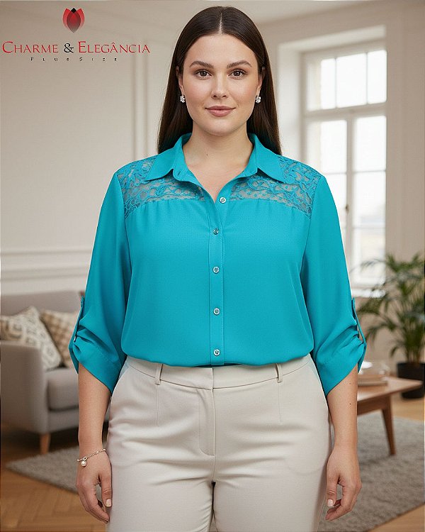 Camisa de Chiffon - Ref 54.35