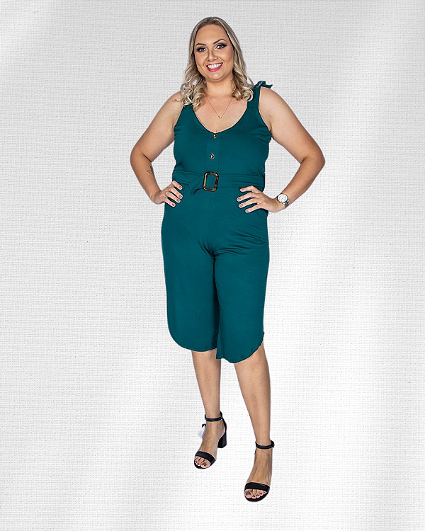 Macaquinho médio de Viscolycra Lisa Estilo Pantacourt - Ref 72.603