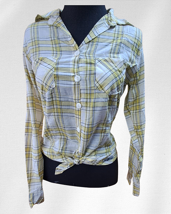 Camisa xadrez com dois bolsos frontais - Ref 47.40