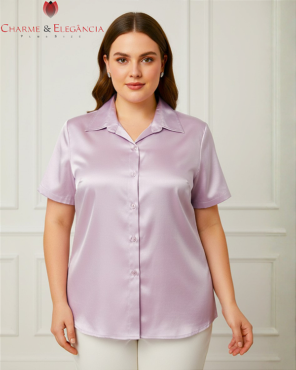 Camisa Básica de Cetim - Ref 50.22