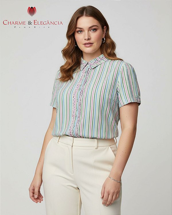 Camisa Listrada - Ref 54.83