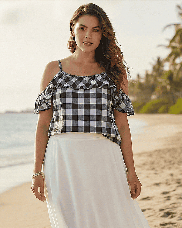 Blusa Xadrez - Ref 62.44