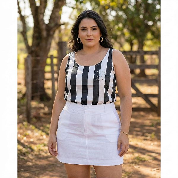 Regata Listrada com Bolso - Ref 52.98