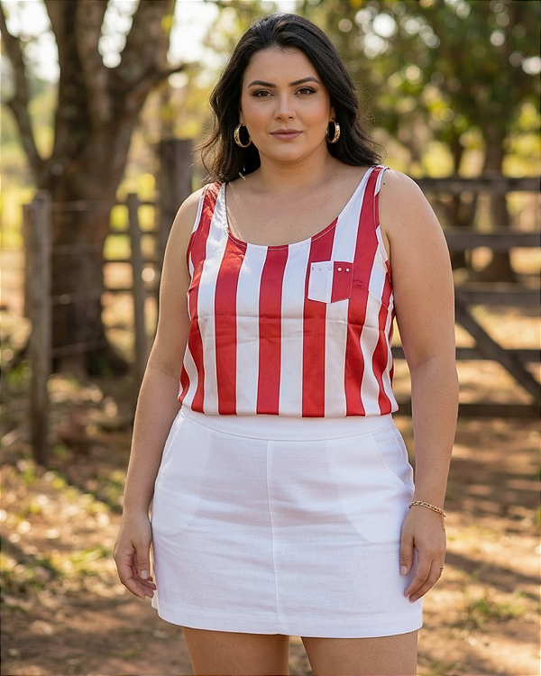 Regata Listrada com Bolso - Ref 52.98