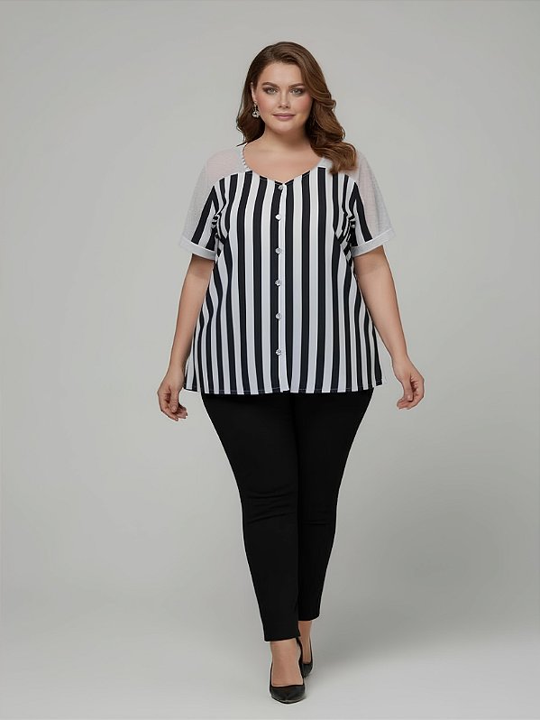 Camisa Listrada - Ref 00.04