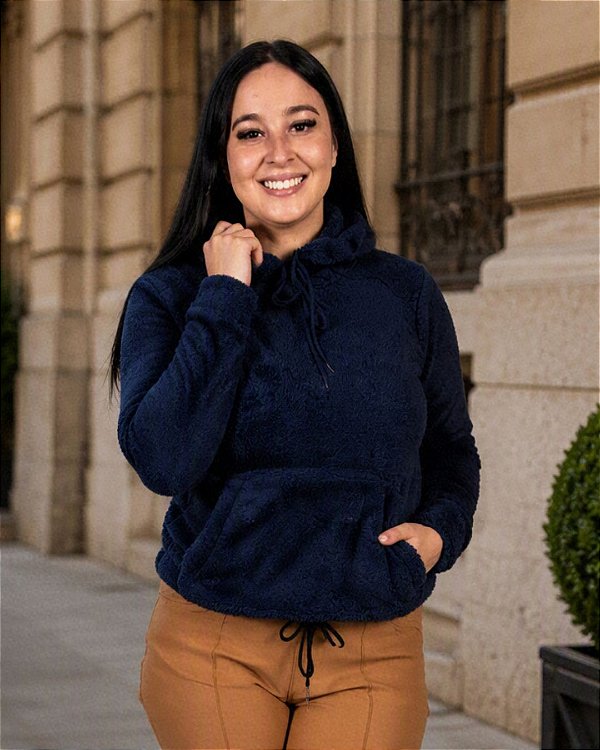 Blusão Canguru Feminino de New Soft Fleece Ref - 77.44