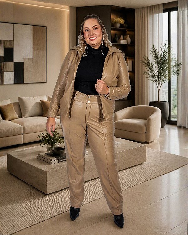 Conjunto Feminino de Tecido PU Dublado Qechua - Ref 77.705