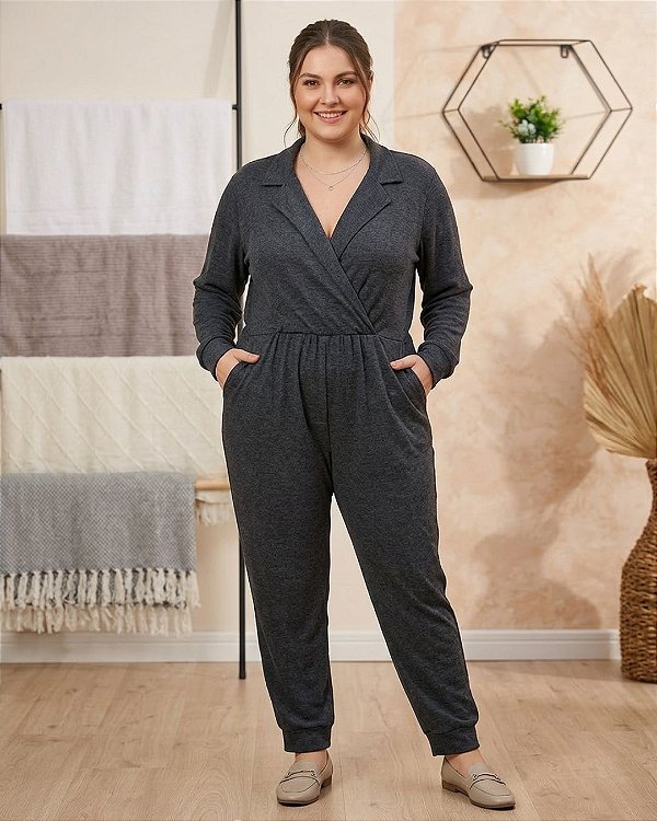 Macacão Feminino de Malha Lanzinha Flix - Ref. 65.602