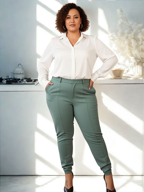 Calça Feminina de Tecido Alfaiataria Premium - Ref 74.102