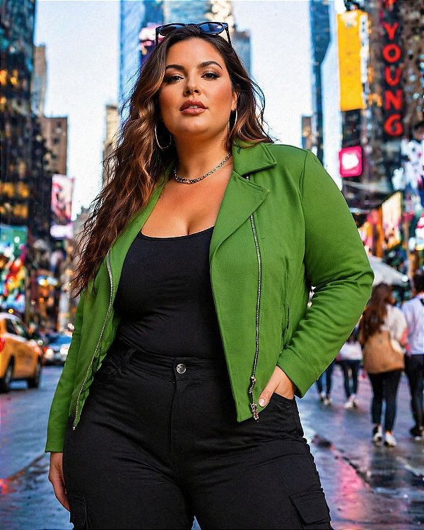 Jaqueta Feminina Curta de Moletom Três Cabos - Ref 49.403