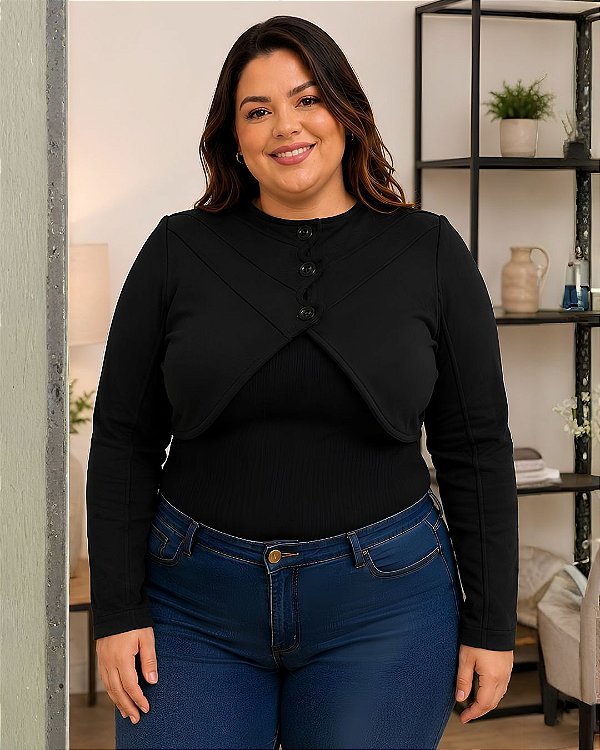 Bolero De Moletom Três Cabos - Ref 49.135