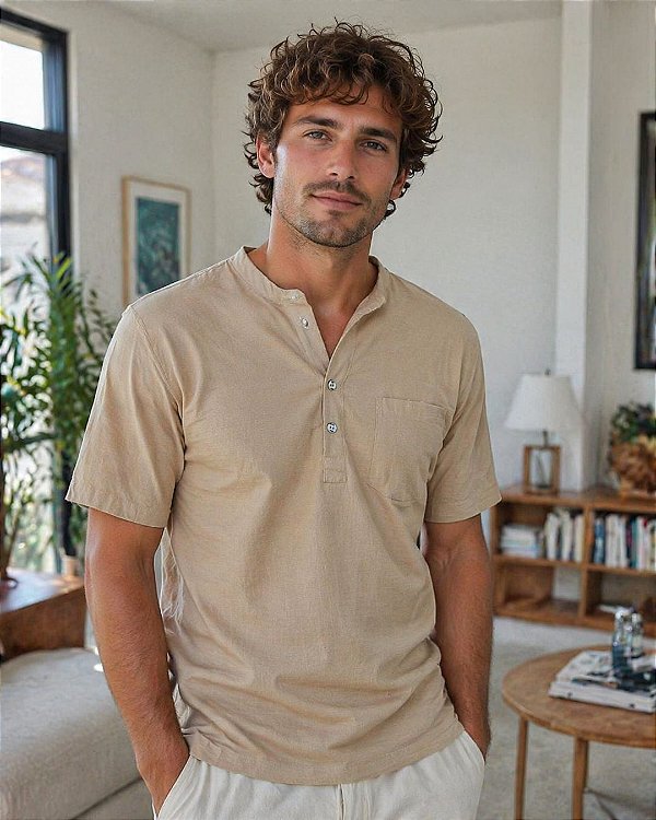 Camiseta Masculina de Tecido Microfibra Hipstop - Ref 37.04