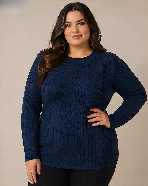 Blusa Feminina de Malha Canelada Tresser - Ref 00.33