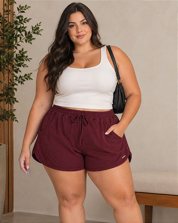 Shorts Feminino De Molicotton Tradicional Ref 70.404