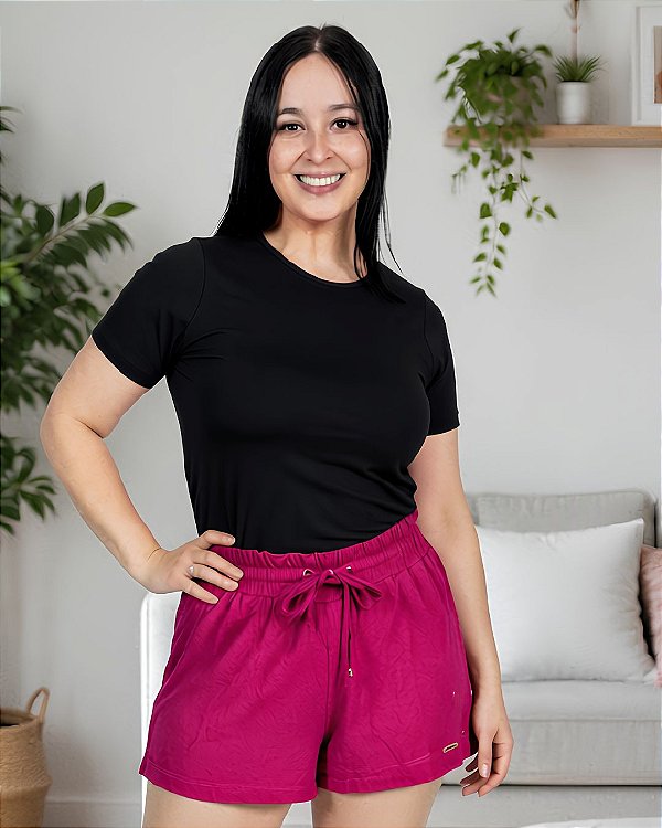 Bermuda Shorts Feminino De Viscolycra Tradicional Ref 72.400