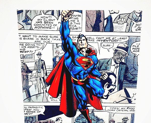 Placa Decorativa Heróis  - Superman Em Gibi
