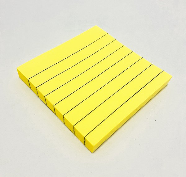 Post It Bloco Adesivo De Anotações Com Pauta Amarelo Com 100fls Stick Note - InterPonte
