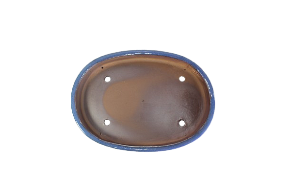 Vaso de Bonsai OVAL BAIXO G 40,5X28,5X4,5 AZUL