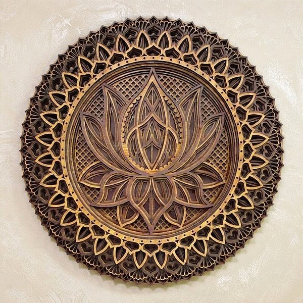 Flor de Lotus Rústica