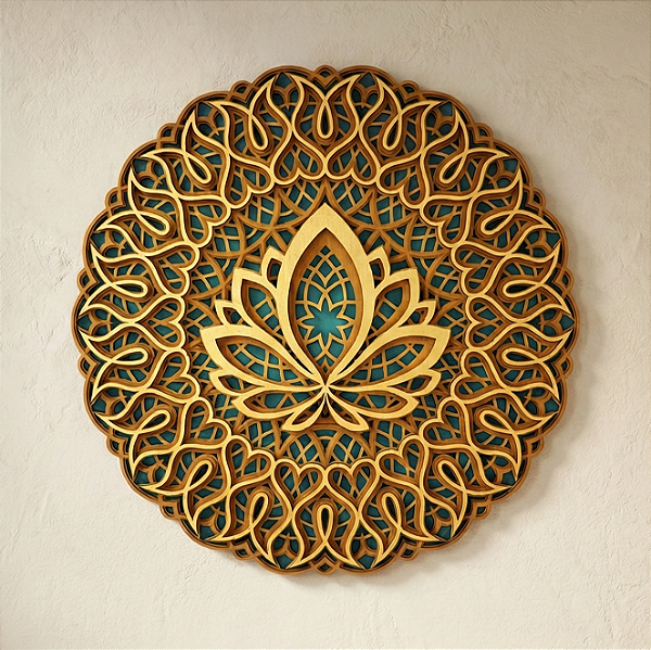 Mandala Oásis Flor de Lótus