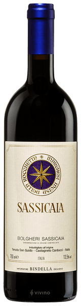Sassicaia - vinho tinto - Corte (Cabernet Sauvignon / Cabernet Franc)