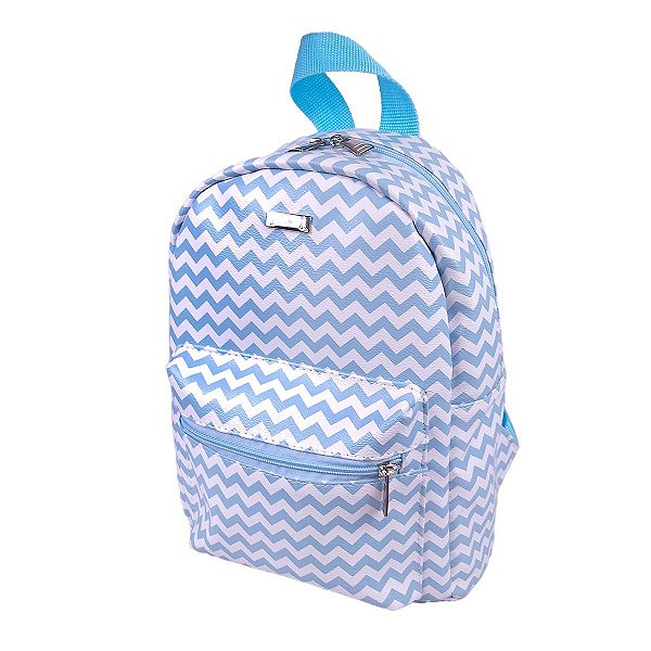 Mochila P com Bolso Chevron
