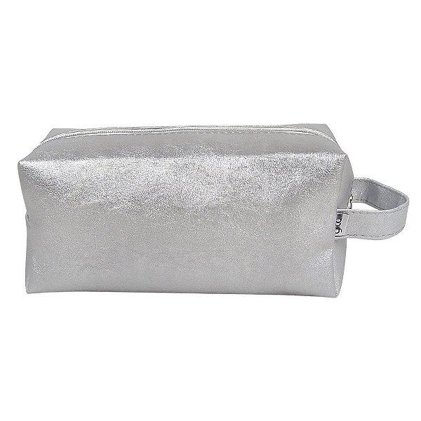Necessaire Retangular Grande Prata