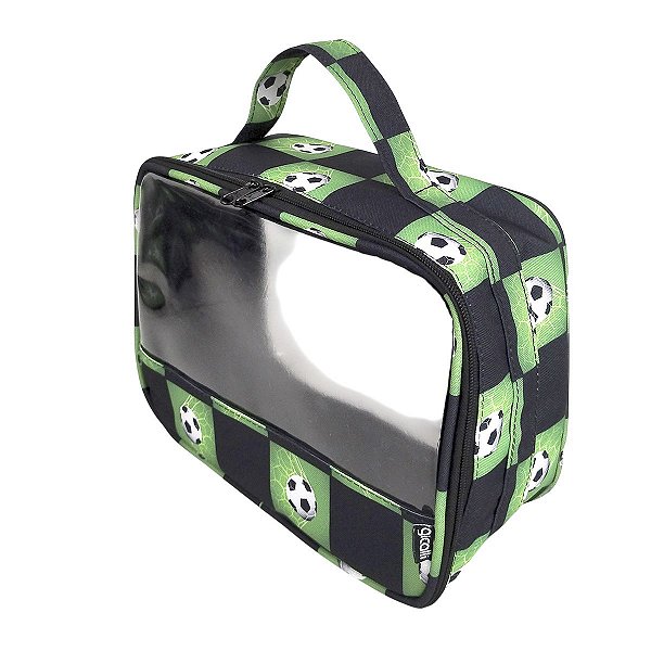 Necessaire Organizadora Transparente Futebol