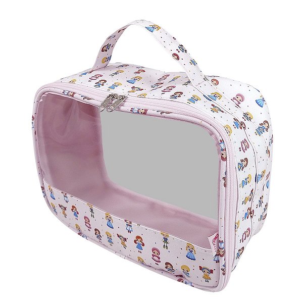 Necessaire Organizadora Transparente Bonecas