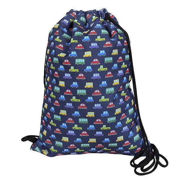 Sacochila Carrinhos Azul
