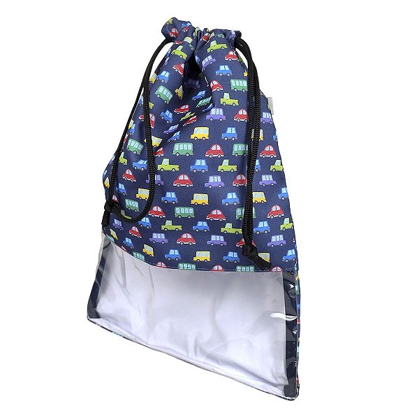 Saco Organizador Carrinhos Azul