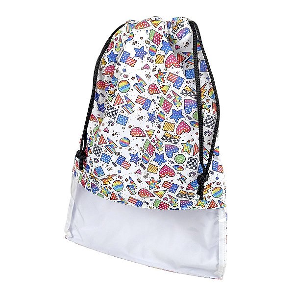 Saco Organizador Formas Geométricas Rosa