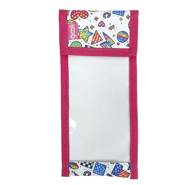 Porta Escova e Pasta Formas Geométricas Rosa