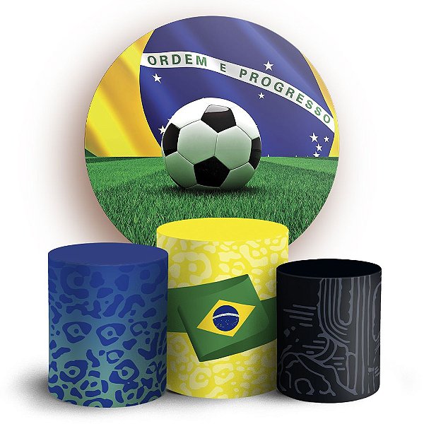 Capas Painel Redondo e Trio Cilindro Sublimado - Brasil