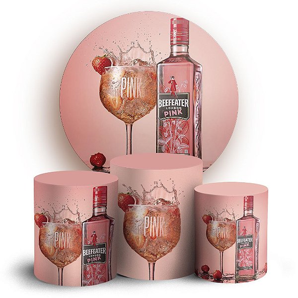 Capas Painel Redondo e Trio Cilindro Sublimado - Gin